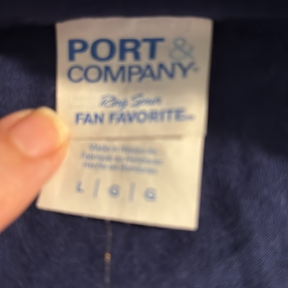 Daddy Shark Navy Blue Crewneck SS Men’s Tee Sz L 100% Cotton Doo Doo Doo Doo - Picture 2 of 2